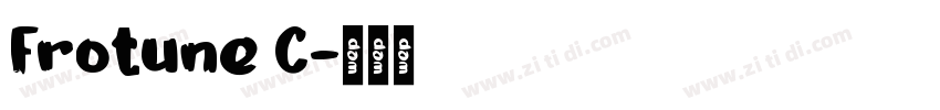 Frotune C字体转换